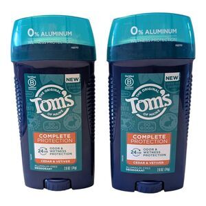 Tom's of Maine Complete Protection Cedar Vetiver 2‎ Aluminum-Free Deodorants